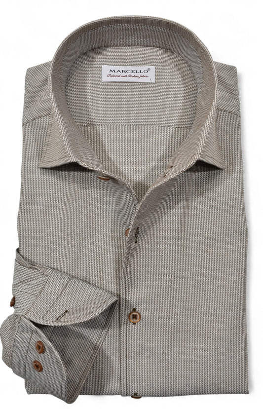 Marcello Lincoln Neat Sport Shirt Brown
