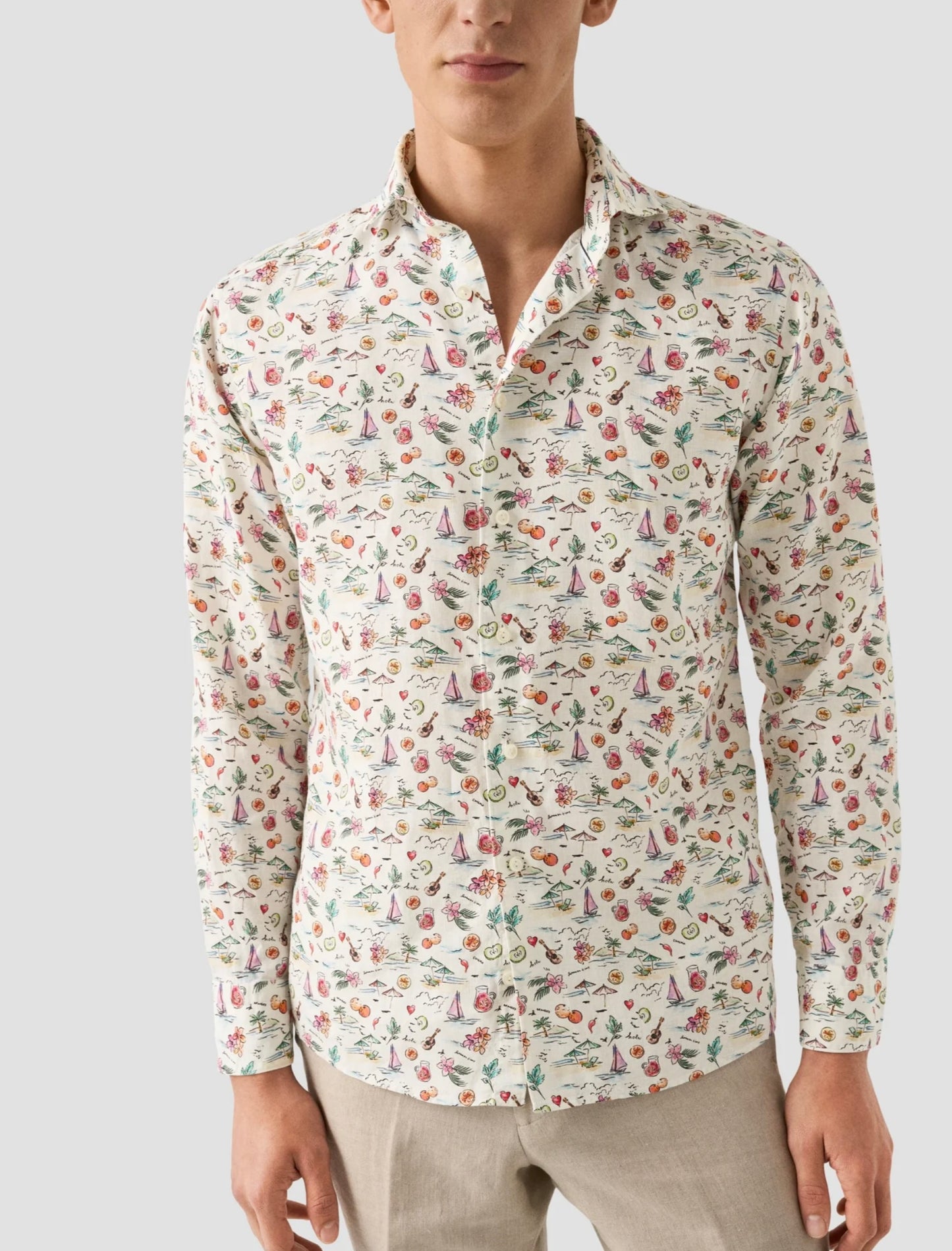 Eton Linen Vacation Shirt