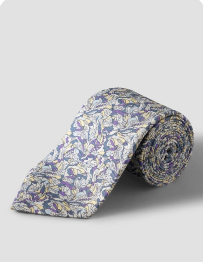 Eton Italian Tucano Silk Purple Tie