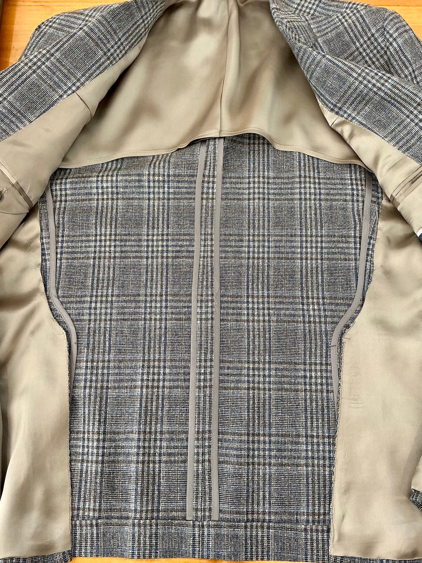 Maison 1250 by Jack Victor Midland Brown/Blue Plaid Sport Coat