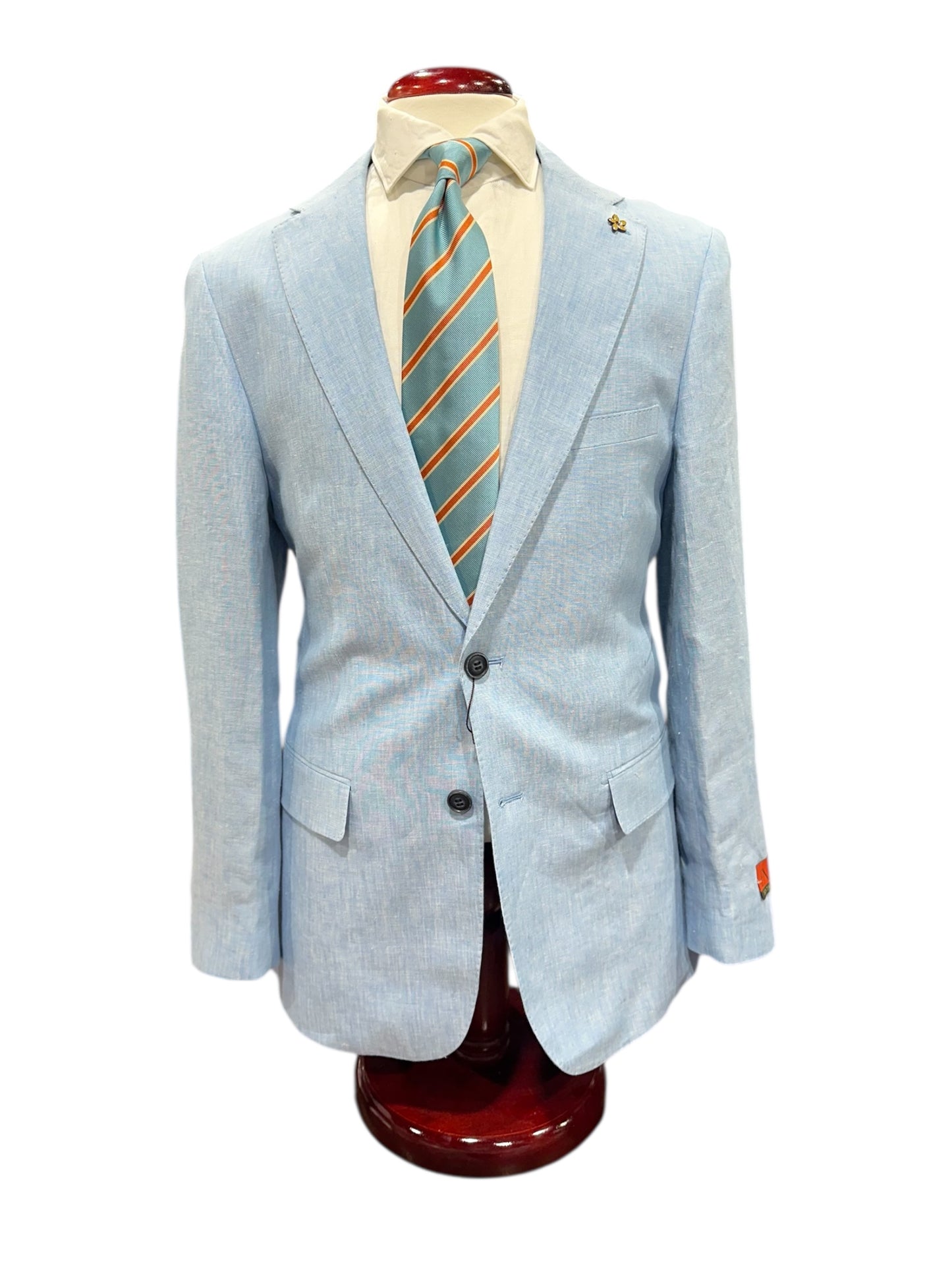Blue Fine Linen Sport Coat