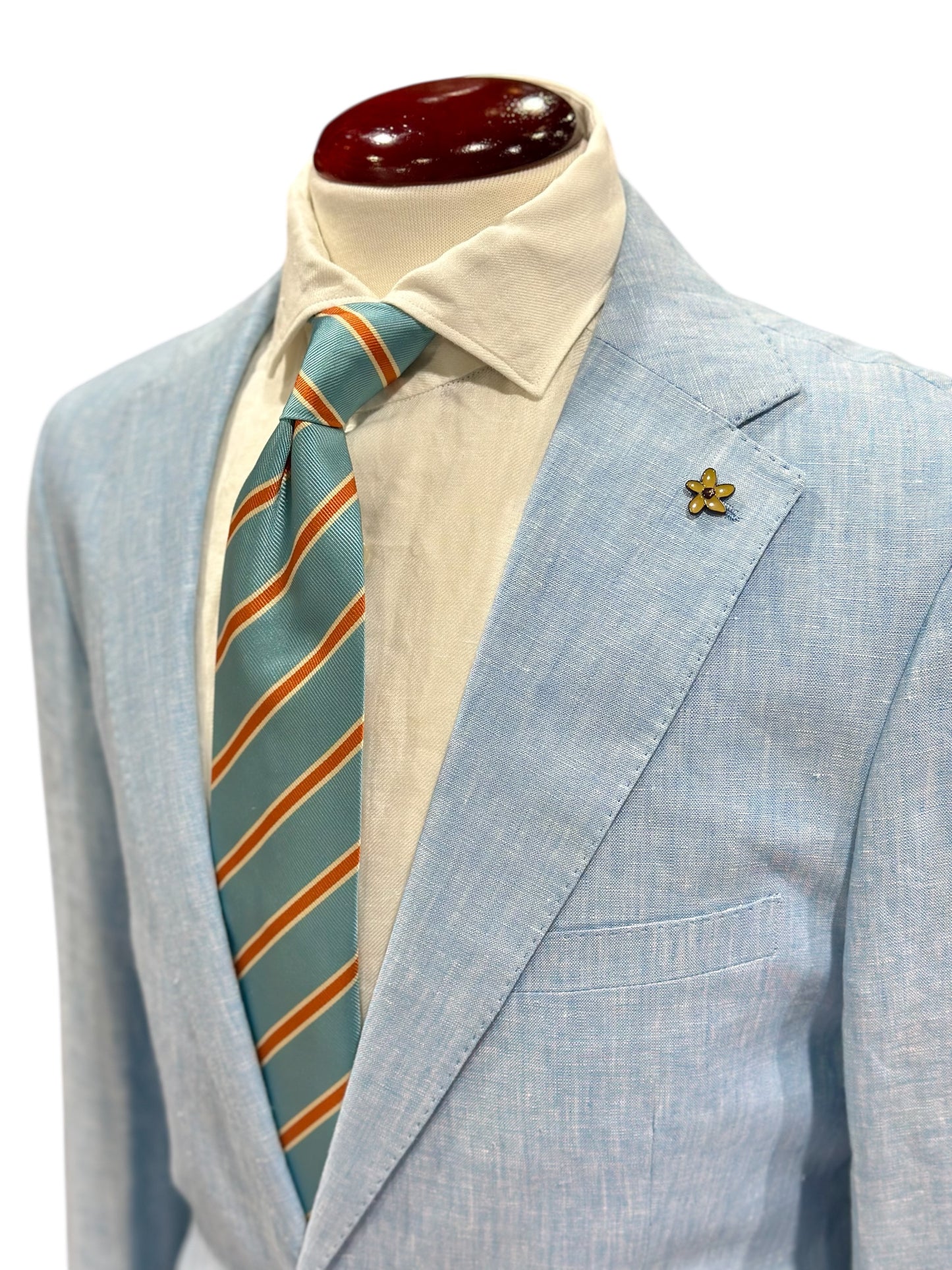 Blue Fine Linen Sport Coat