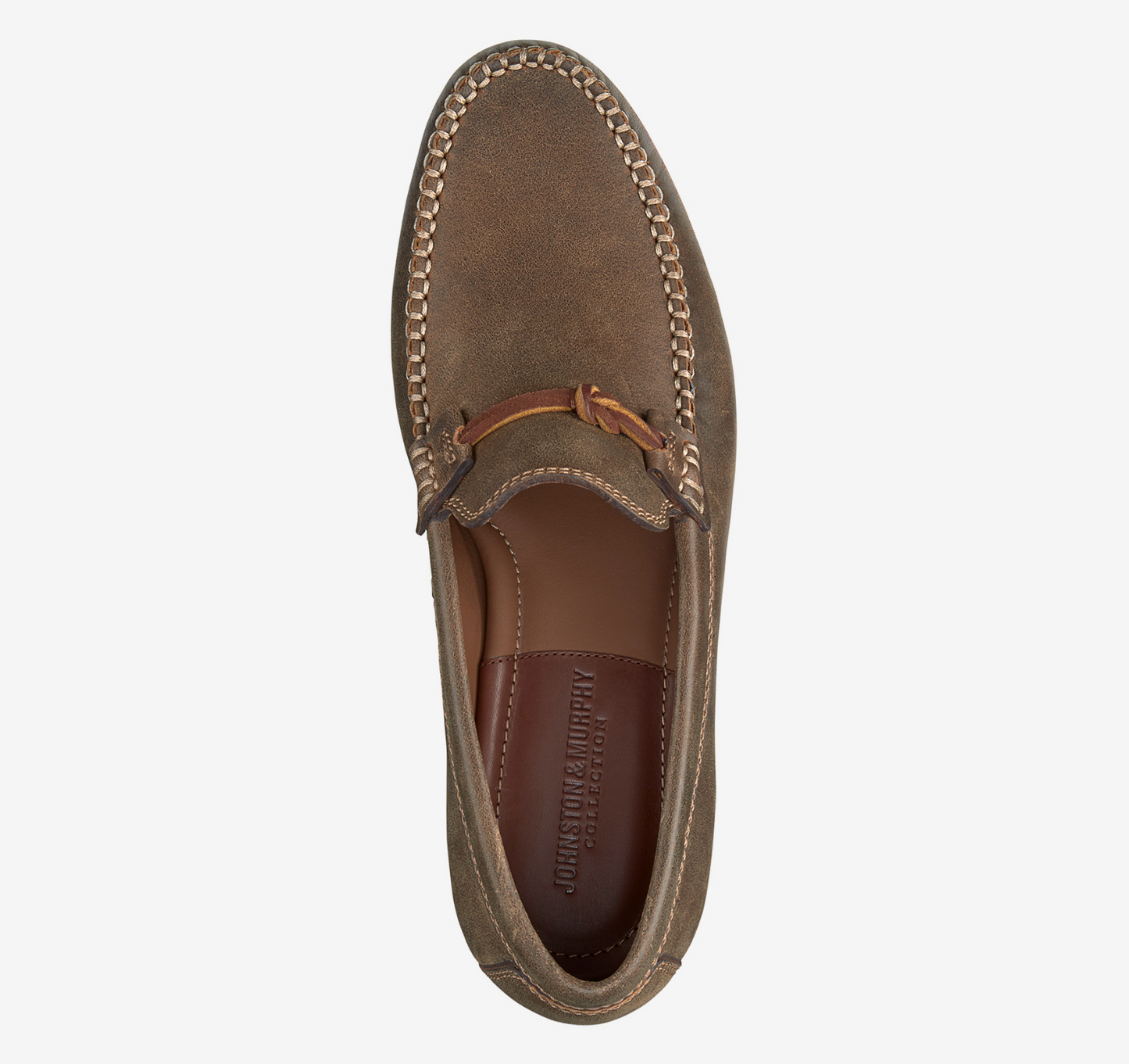 Johnston and Murphy Baldwin Leather Bit Loafer Brown