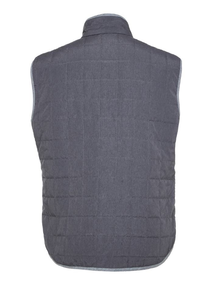 Luchiano Visconti Performance Stretch Quilted Vest Gray