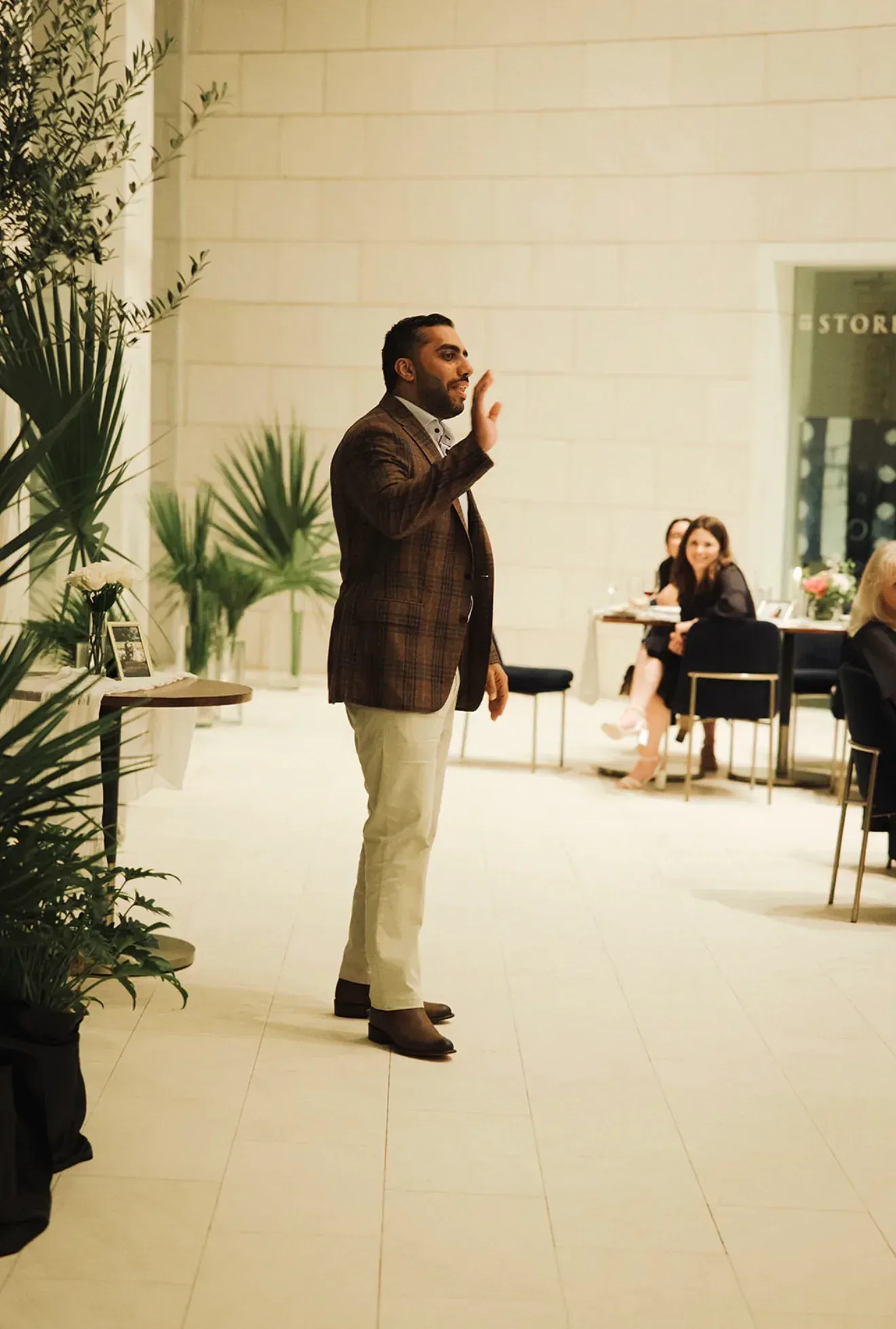 Client at Joseph's Clothier