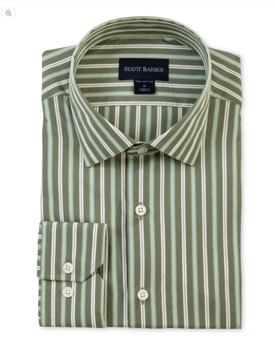Scott Barber fine Poplin Multi Stripe