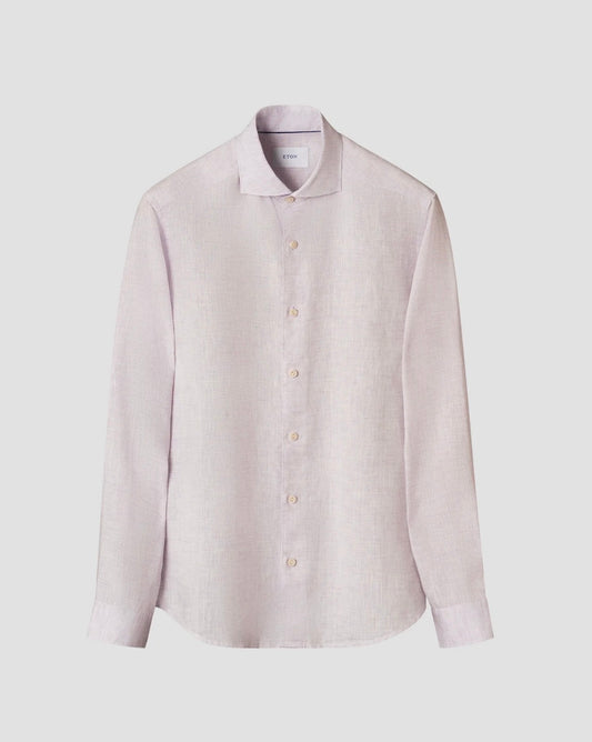 Eton Purple Linen Shirt
