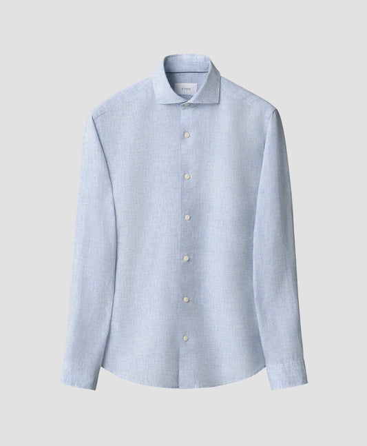Eton Light Blue Linen Shirt