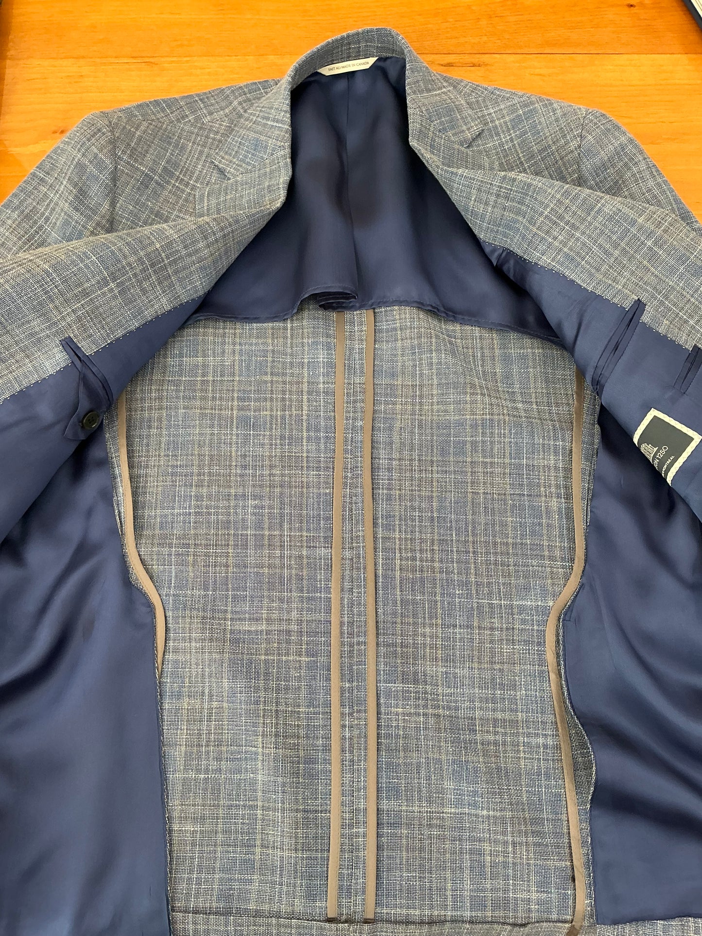 Maison 1250 by Jack Victor Midland Blue Textured Sport Coat