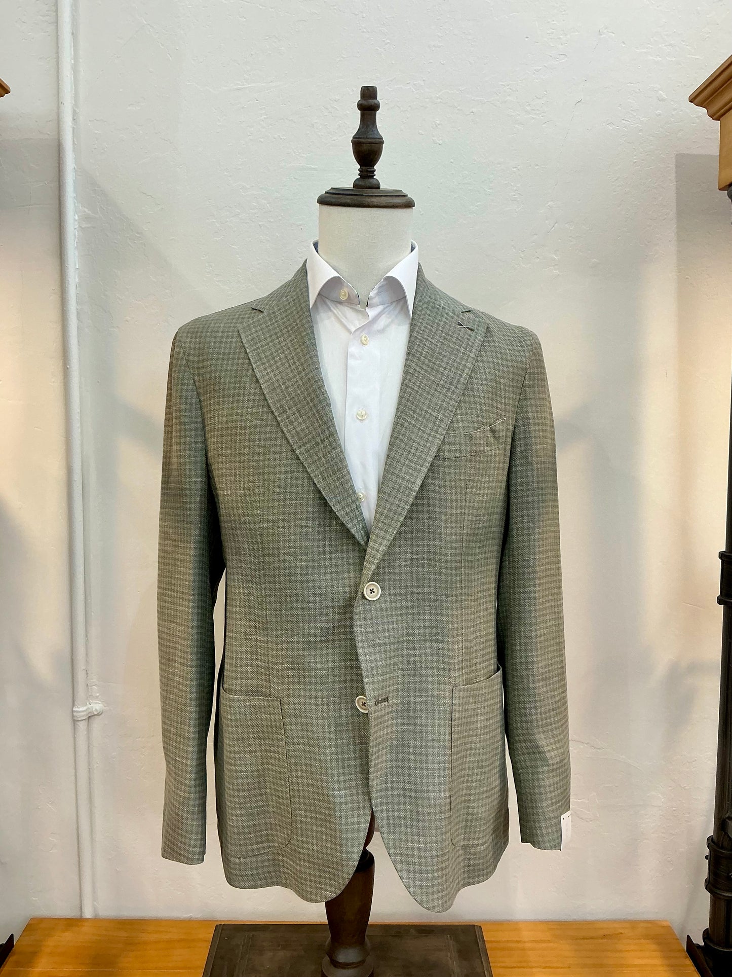 Eleventy Soft Sport Coat – Zegna Cloth | Made in Italy Green Plaid