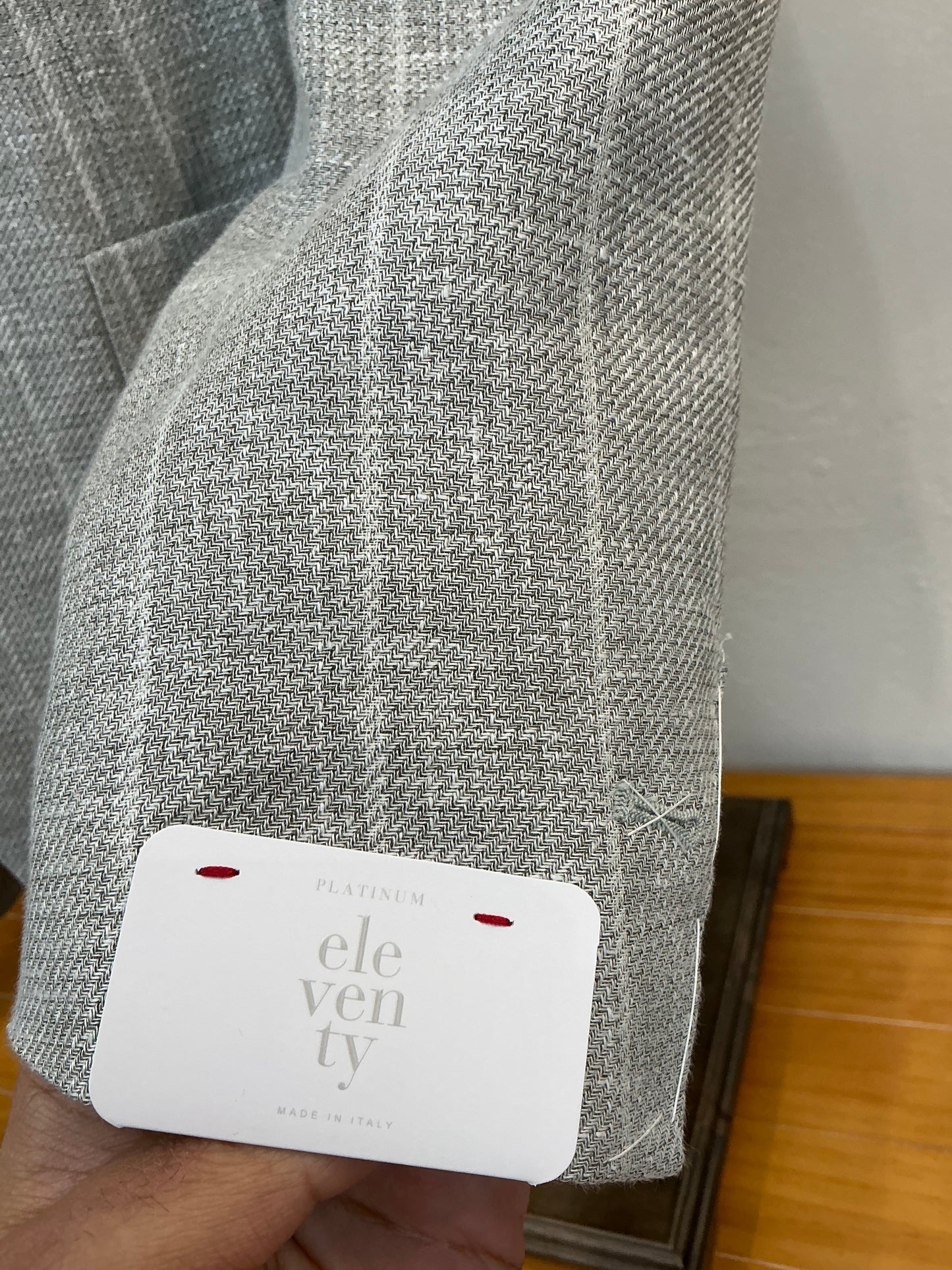 Eleventy Soft Jacket Made in Italy Green Stripe