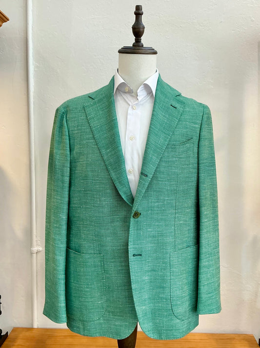 Sartorio Solid Green Sport Coat