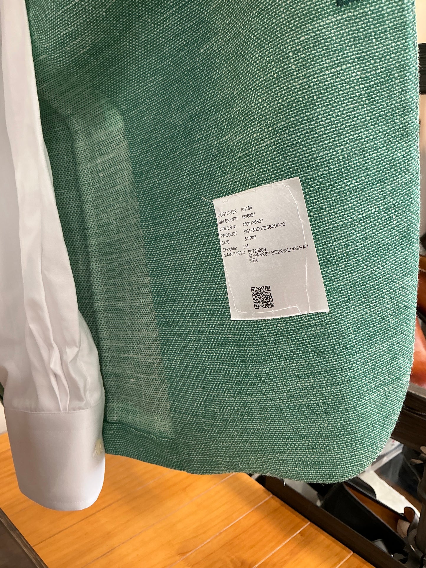 Sartorio Solid Green Sport Coat