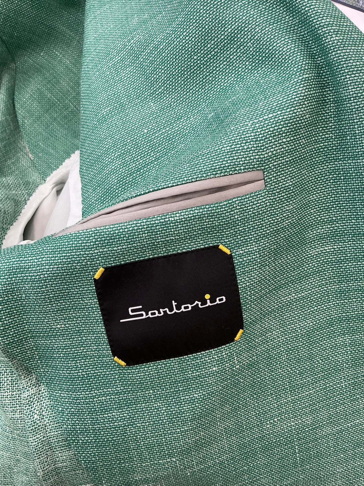 Sartorio Solid Green Sport Coat