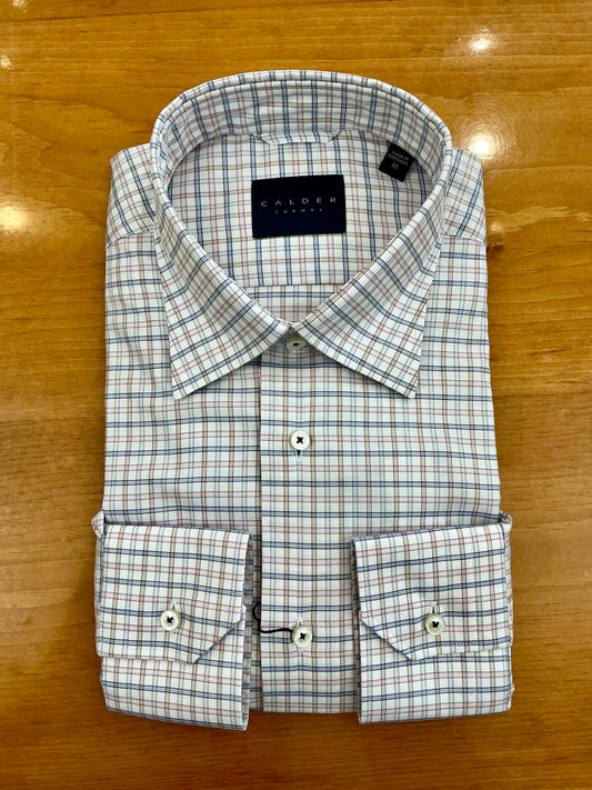 Calder Carmel Pink Plaid Sport Shirt