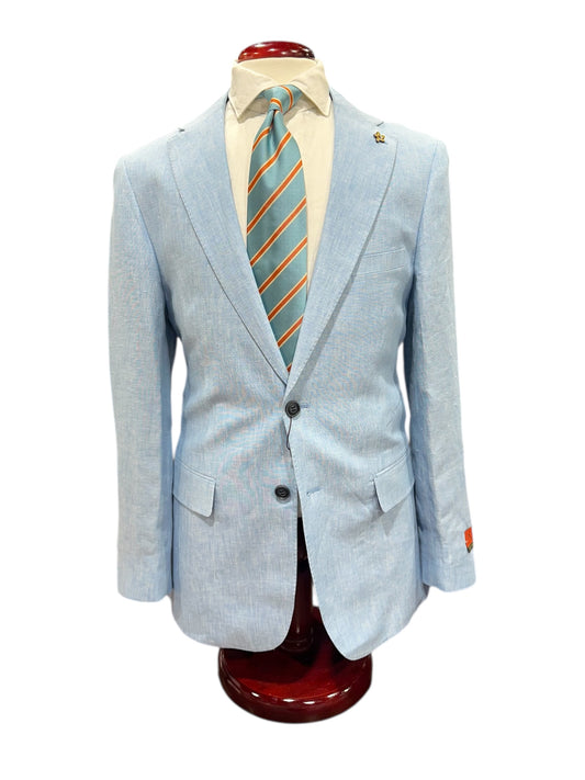 Blue Fine Linen Sport Coat