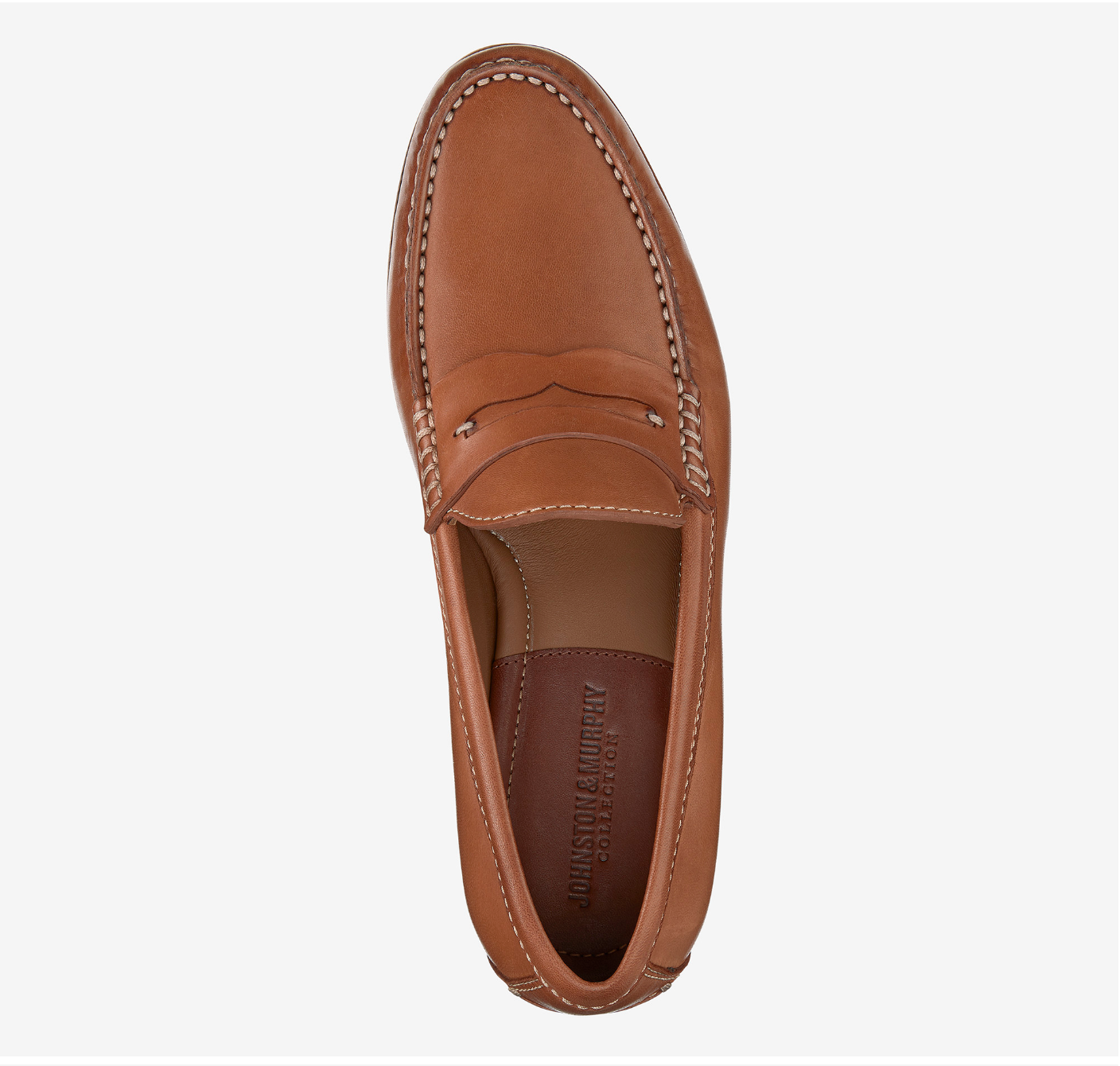 Johnston and Murphy Collection Baldwin Penny Loafer Tan