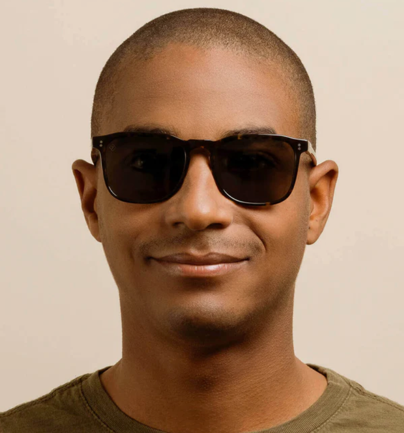 Raen Wiley Sunglasses Brindle Tort/ Green Polarized