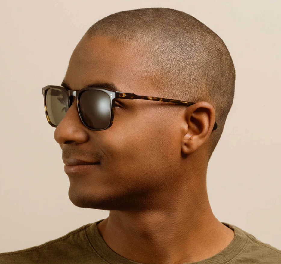 Raen Wiley Sunglasses Brindle Tort/ Green Polarized