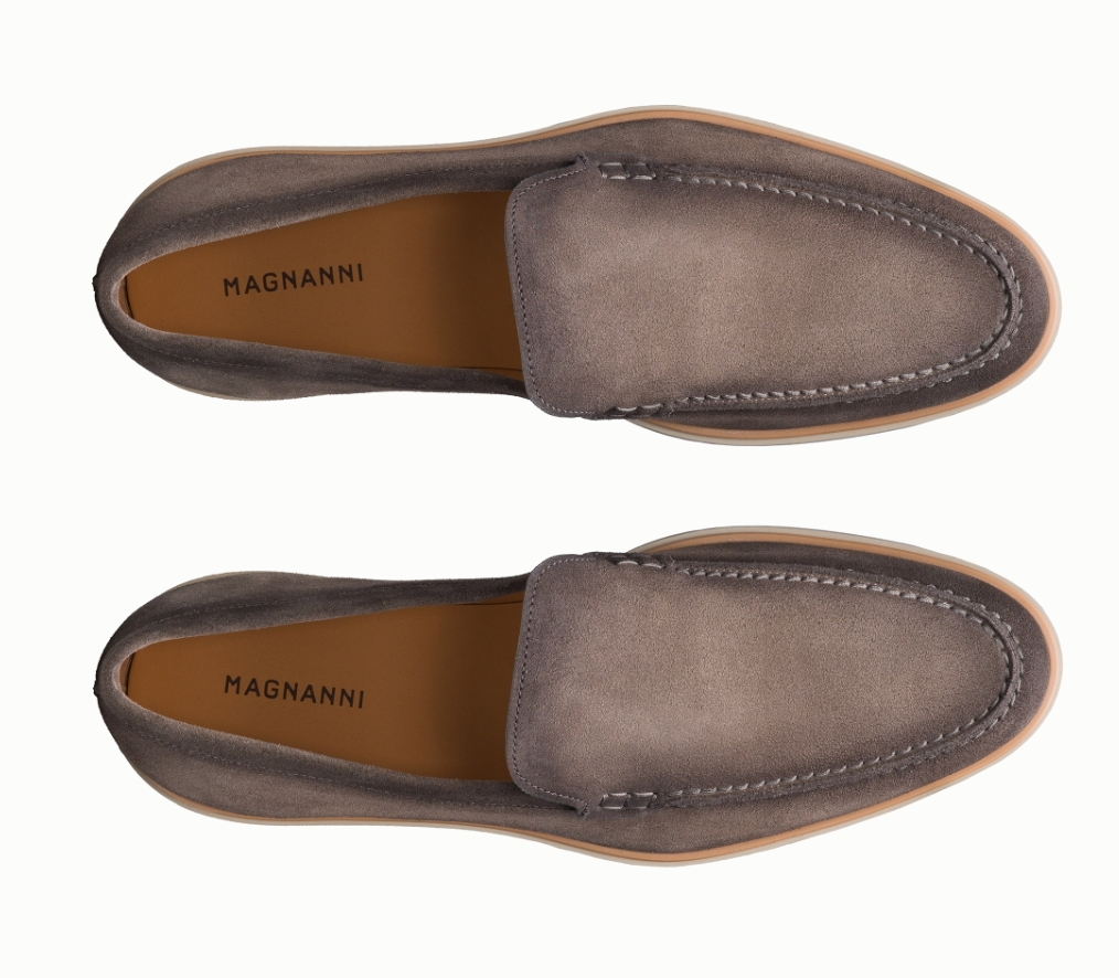 Magnanni Lourenco Gray Suede